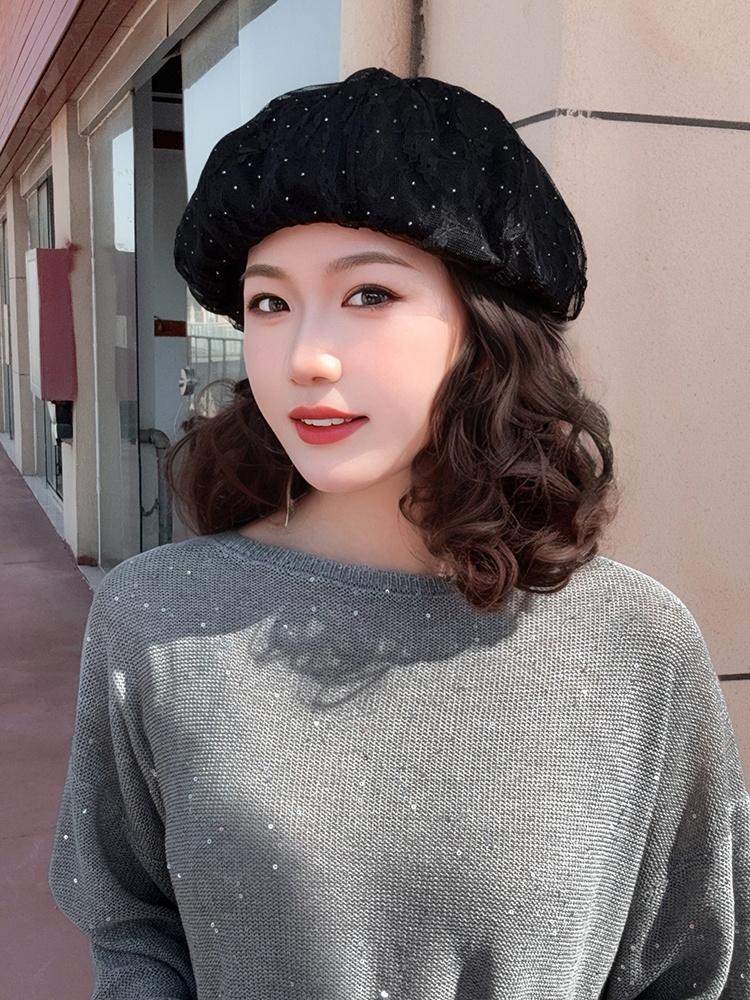 항암가발 항암모자 웨이브 가발달린모자 엄마 모자가발 일체형 모자+브라운 케어세트 - 상세 이미지 3