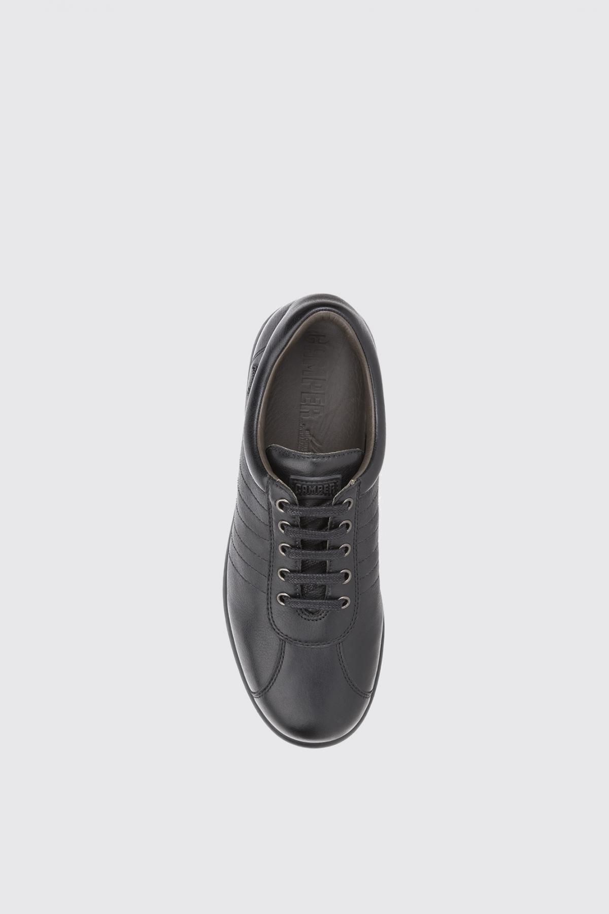 캠퍼 빈티지 레더 테크니컬 로우탑 스니커즈 Pelotas 27205-186 BLACK - 상세 이미지 4