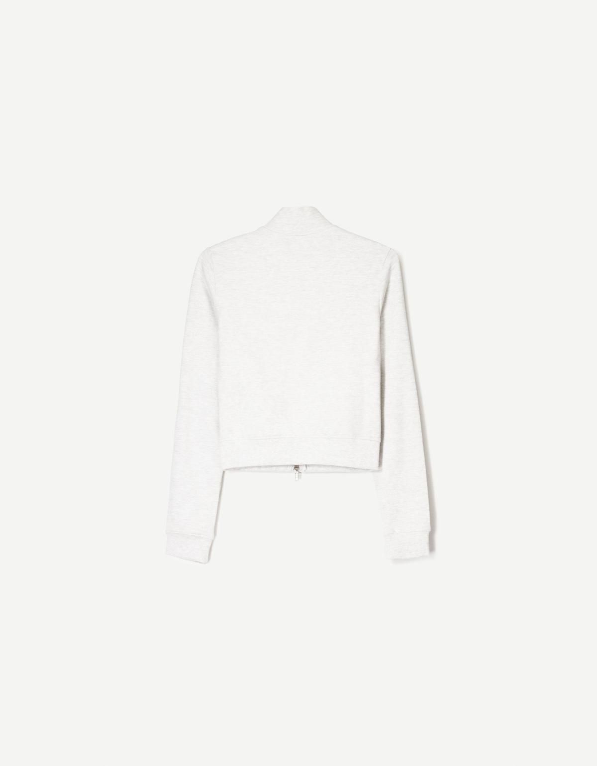 버쉬카 하이넥 집업 스웻셔츠 1826/478 GREY - 상세 이미지 5