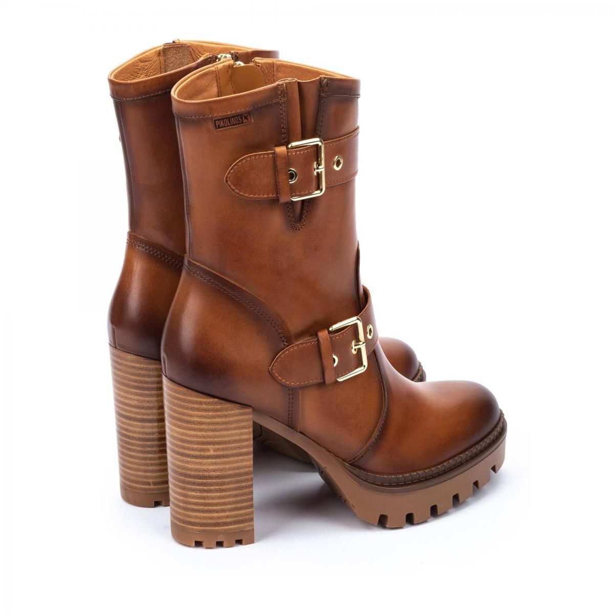 피콜리노스 청키힐 캐주얼 버클 앵클 부츠 CERVERA W1J-8791 BRANDY - 상세 이미지 4