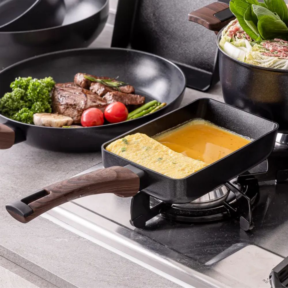 실바트 까리노 고농축 인덕션 사각 프라이팬 18cm 궁중 에그 계란말이 계란후라이 멀티팬