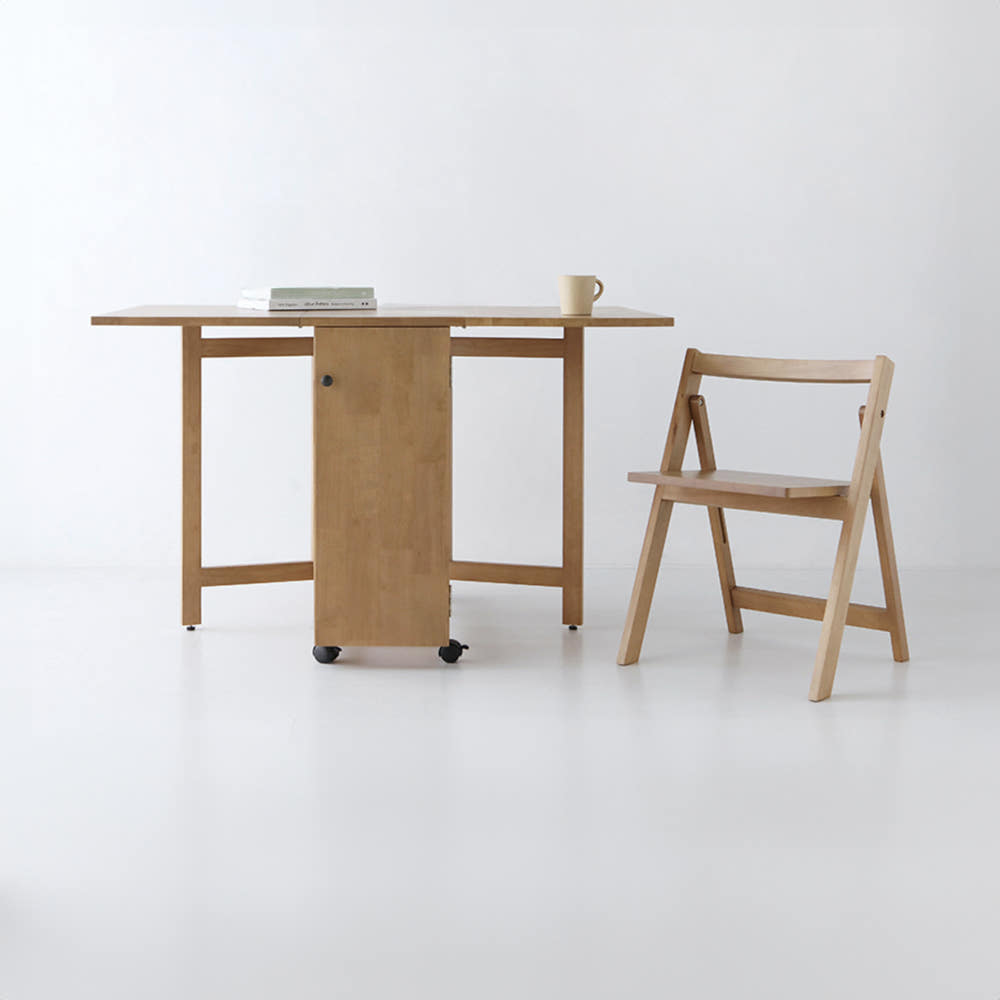 필몬 4인 원목접이식테이블 세트 DCM74120 1200mm, 캄포어베니어 7512.3271
