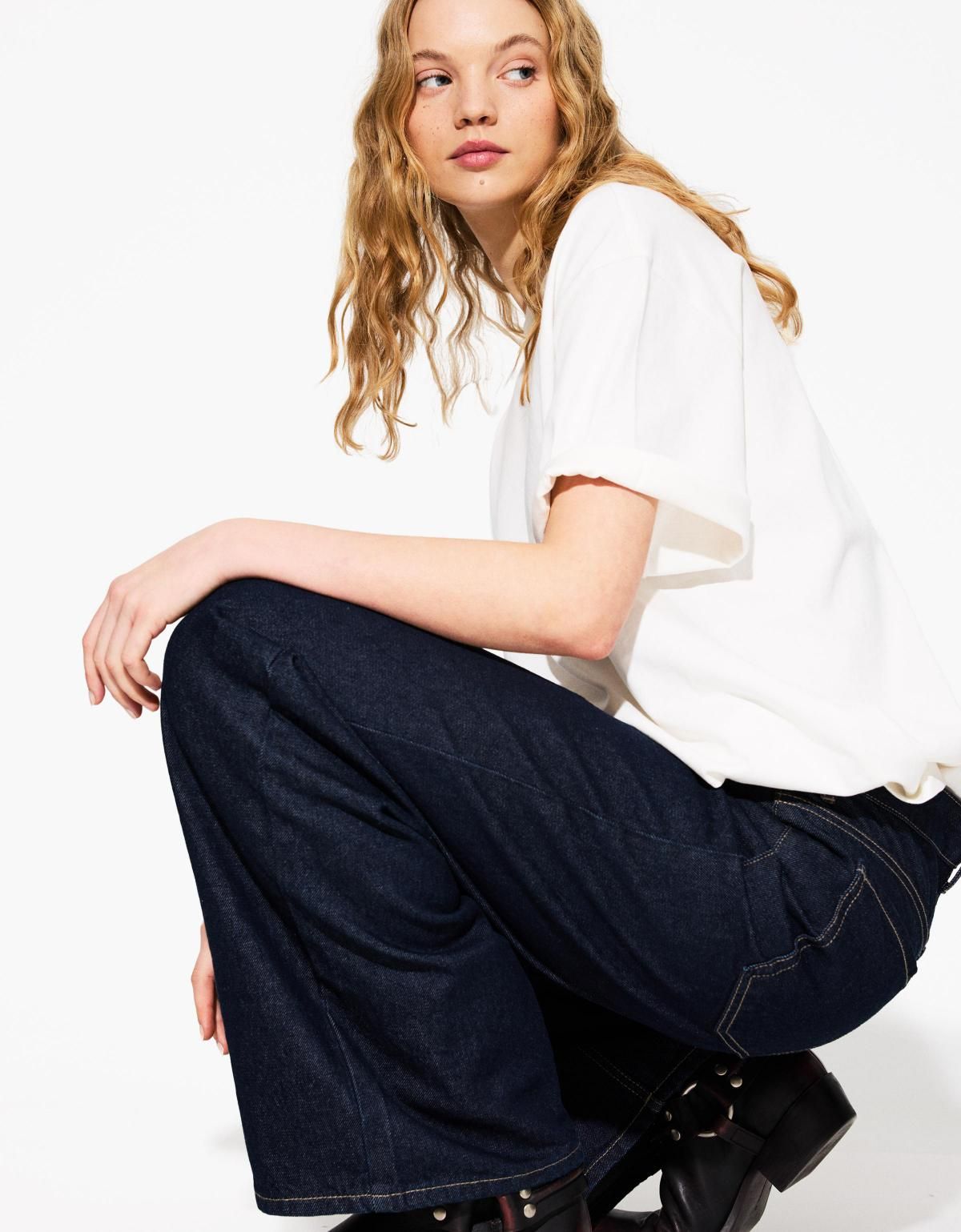 버쉬카 오버사이즈 반팔 코튼 티셔츠 2333/443 OFF WHITE - 상세 이미지 4