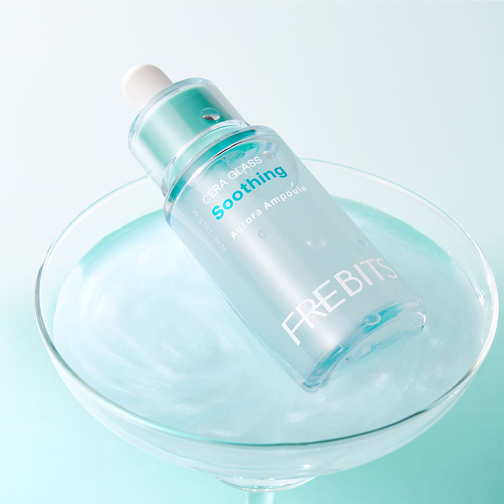 세라 글래스 수딩 오로라 앰플 30ml 열 오른 피부 시원하게 온도 낮추는 유리광 화잘먹 보습 케어 이미지 3