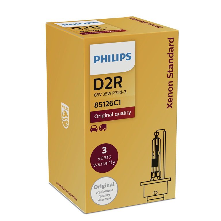 필립스 제논 스탠다드 HID 벌브 차량용 전조등 순정 독일산 헤드라이트 전구 램프 D2R - 메인 이미지
