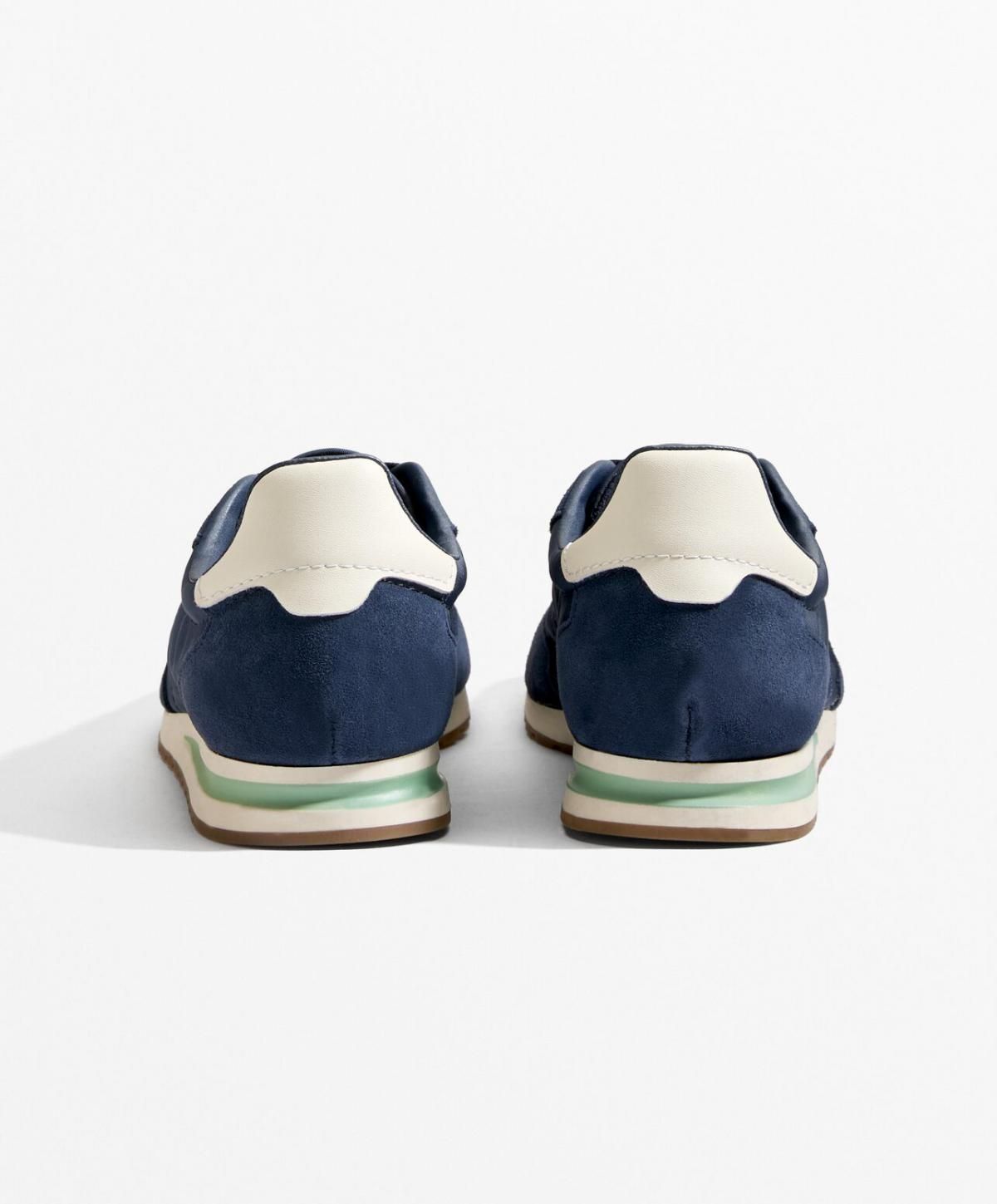 오이쇼 레트로 스포츠 트레이닝화 나일론 스플릿레더 1103/580 NAVYBLUE - 상세 이미지 5