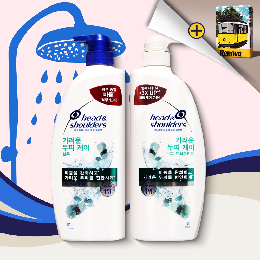 헤드앤숄더 가려운 두피케어 샴푸 850ml 1개 + 트리트먼트 850ml 1개 세트 - 메인 이미지