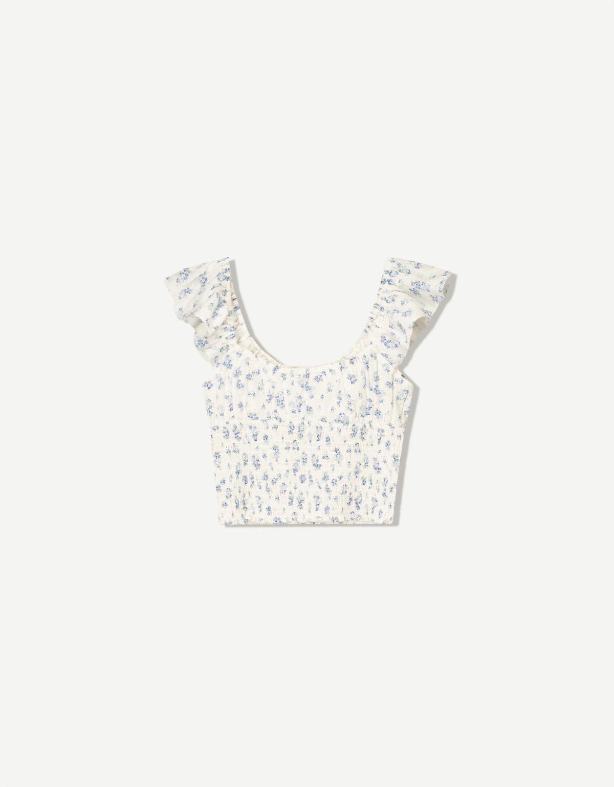 버쉬카 러블리 러스틱 셔링 민소매 크롭탑 3803/494 MULTICOLORED - 상세 이미지 5