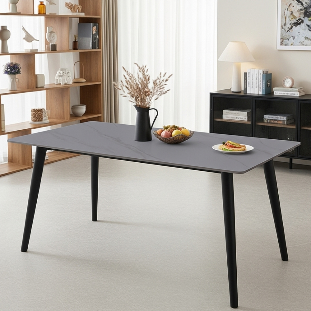 가드맨 4인용 마블 세라믹 식탁 세트 1400 식탁+의자4 모던 주방 테이블