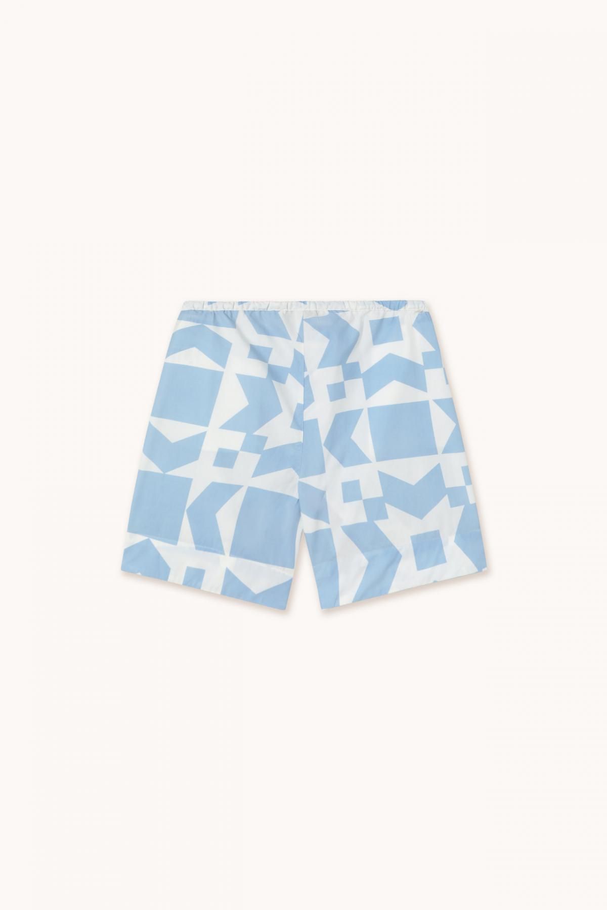 타이니코튼 지오메트릭 패턴 라이트블루 숏 팬츠 SS25-645R34 ONE COLOR - 상세 이미지 4