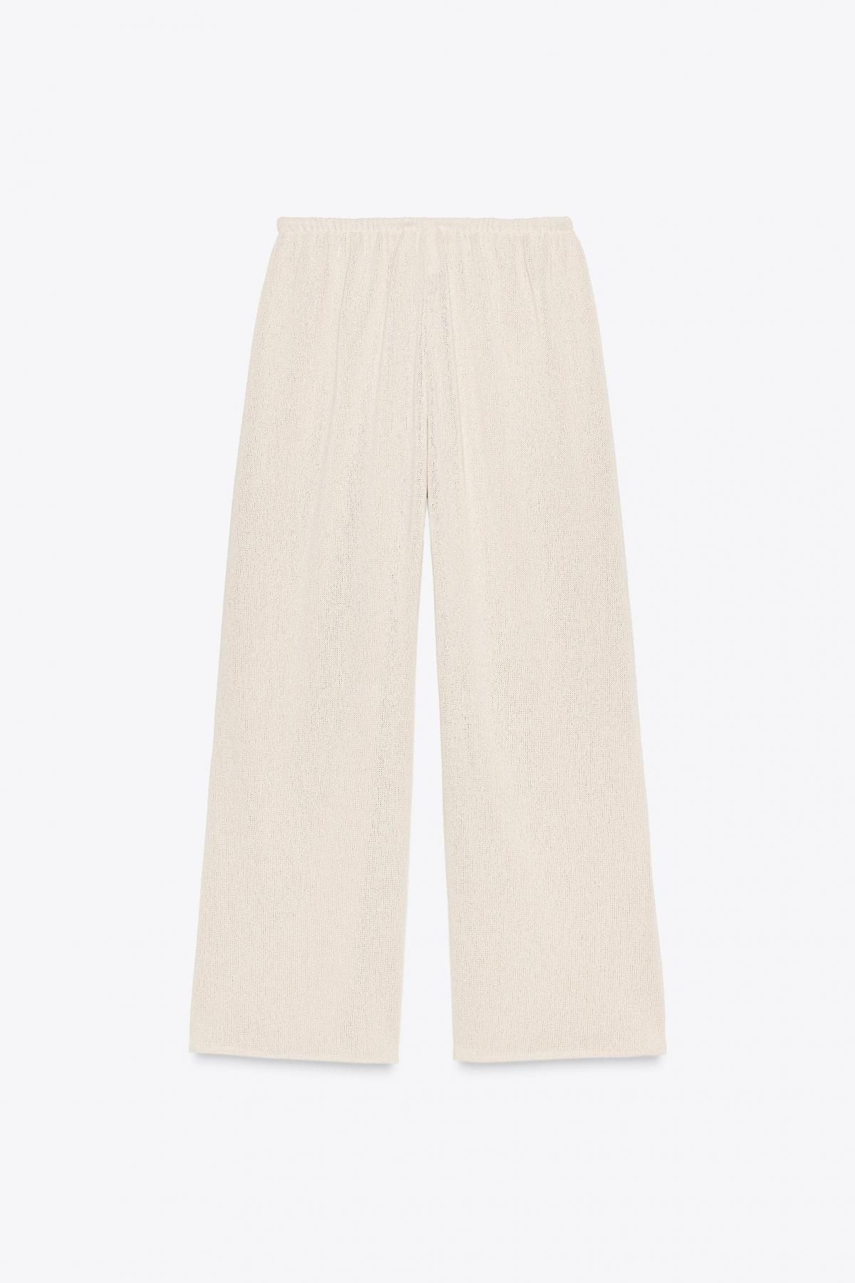 자라 러스틱 스트레이트 팬츠 1058/162 LIGHT BEIGE - 상세 이미지 5