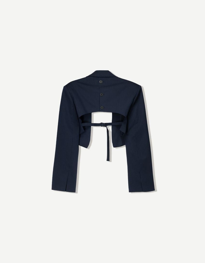 버쉬카 테크니컬 크롭 블레이저 1486/710 NAVY - 상세 이미지 5
