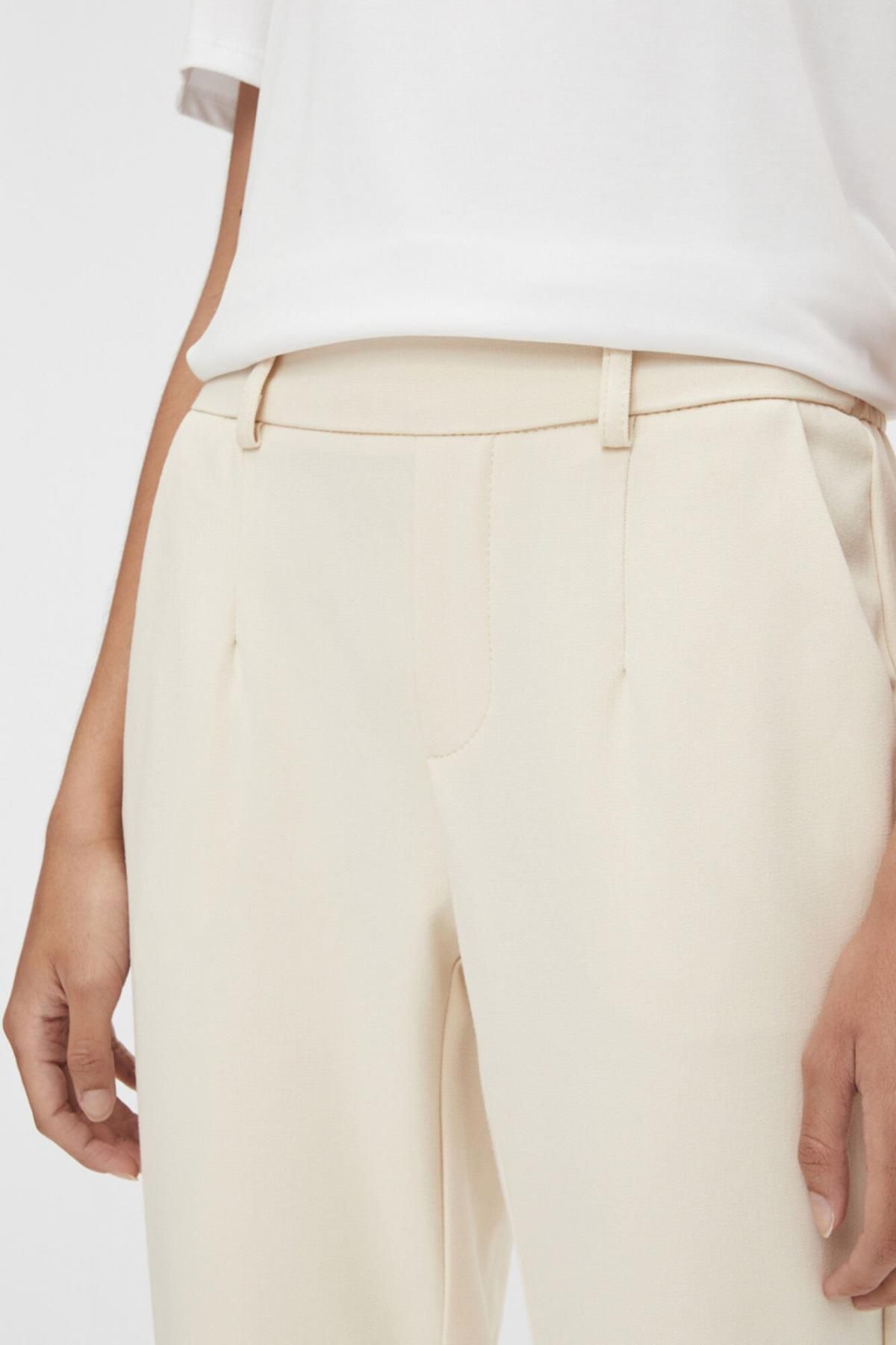 오브젝트 미니멀 슬랙스 팬츠 아이보리 6398101 BEIGE - 상세 이미지 5