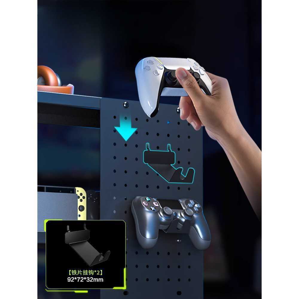 플스 수납장 PS5 PS4 전용 게임기 콘솔 정리 선반 화이트 - 상세 이미지 2
