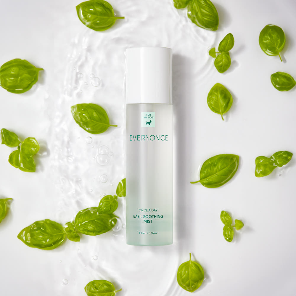 에브리원스 강아지 미스트 보습 저자극 애견 천연 보습제 바질 수딩 150ml, 1개 이미지 2