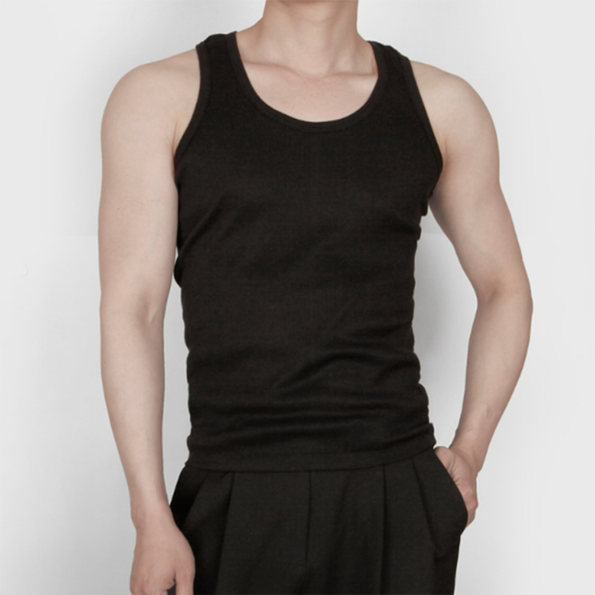 L-3XL 남성 나시 티셔츠 민소매 티 남자 무지 기본 여름 시원한 빅사이즈 헬스 스포츠