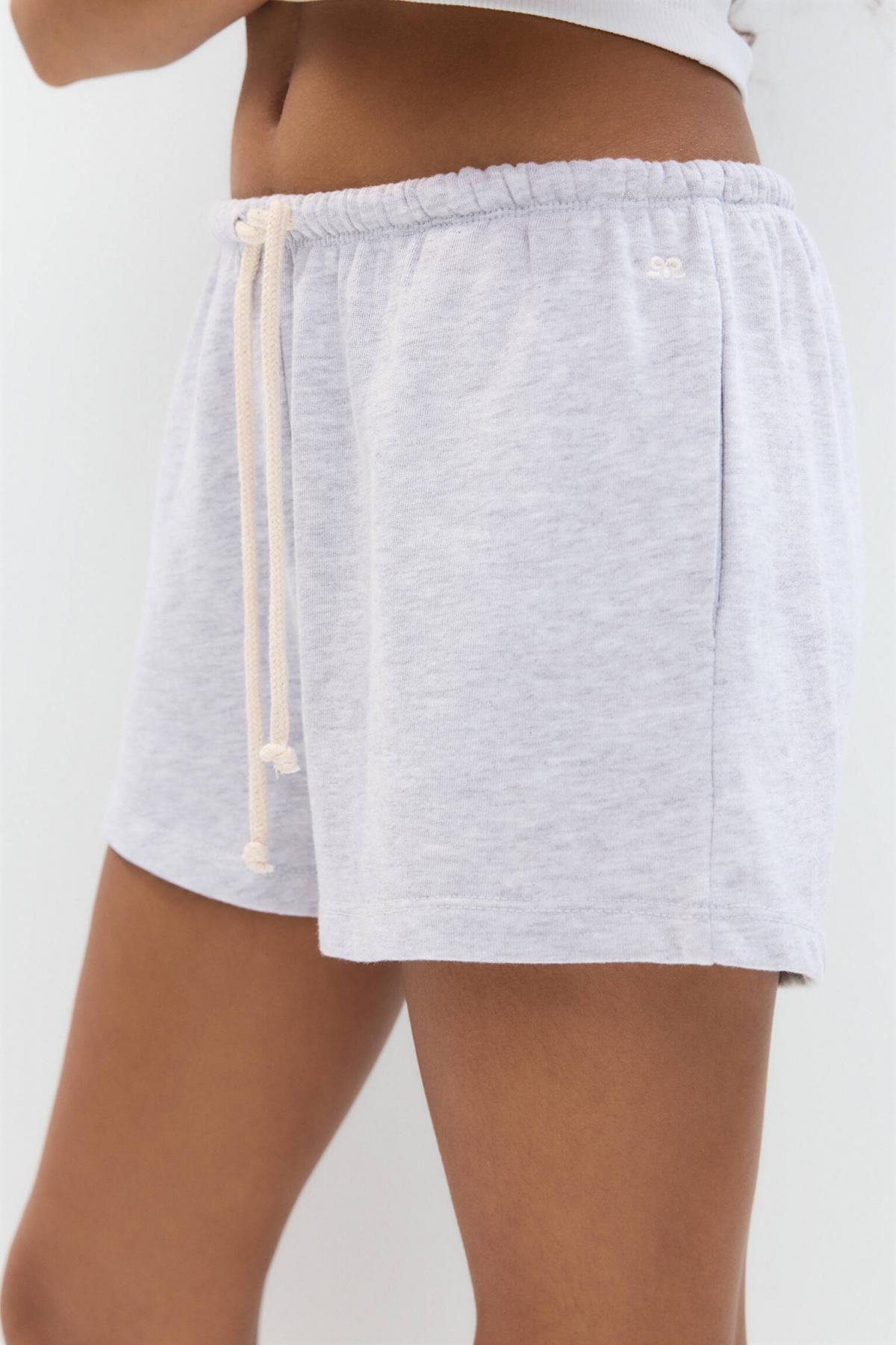 풀앤베어 조거 코튼 트레이닝 반바지 스트링 3696/301 PALE MARL - 상세 이미지 5