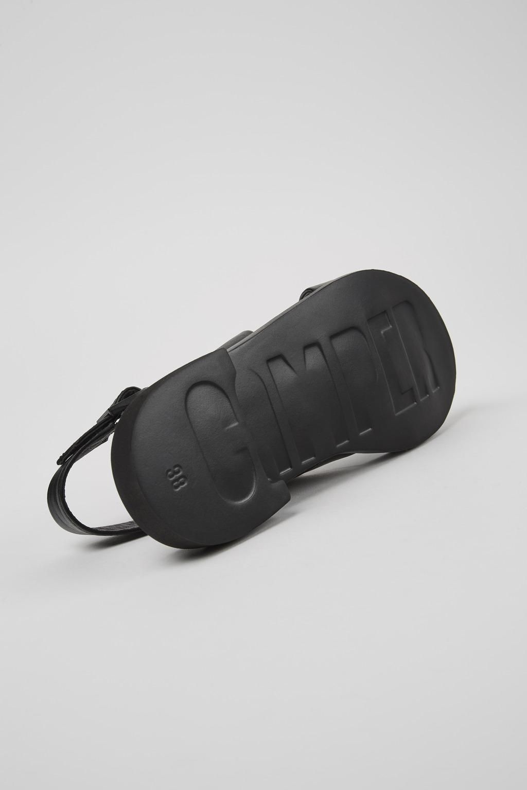 캠퍼 에코 프렌들리 블랙 레더 스트랩 샌들 Edy K200573-013 BLACK - 상세 이미지 5
