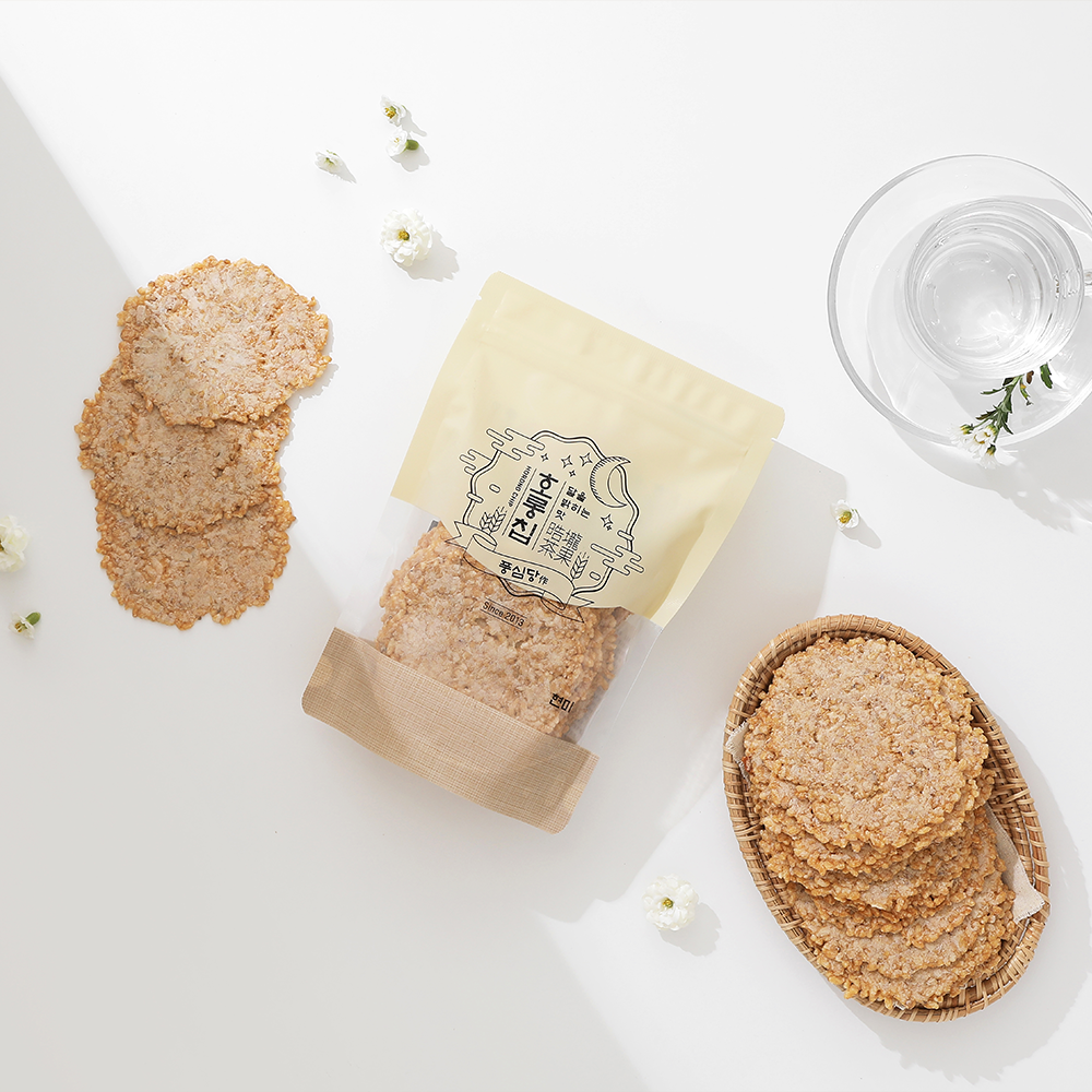풍심당 호롱칩 맛보기 현미 누룽지 (18p) 무설탕 글루텐프리 건강 비건 간식 이미지 3