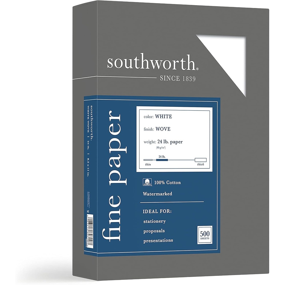 Southworth 면 비즈니스 용지 A4 흰색 500매 인쇄 기타용지 복사용지 - 상품 이미지