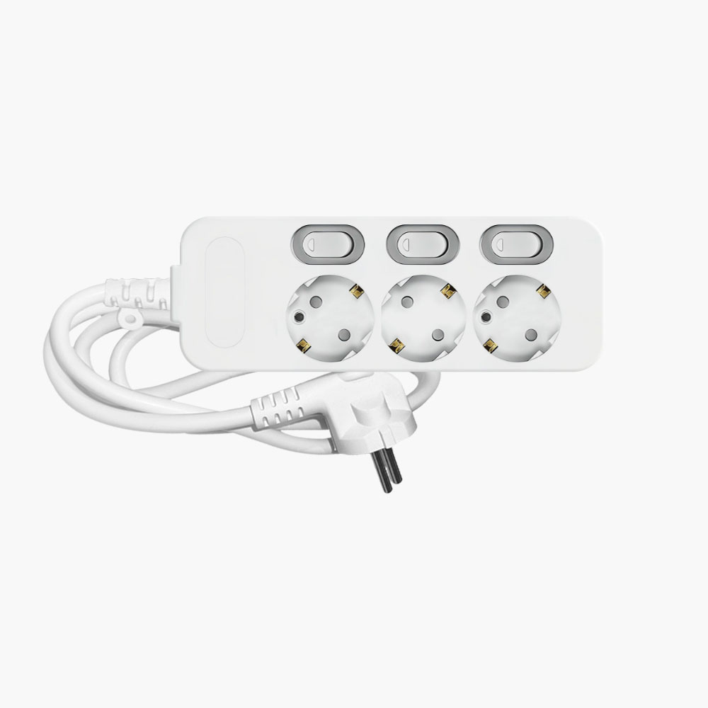 이노스 고용량 안전 멀티탭 3500W 개별스위치 멀티콘센트 3구, 0.4m, 2개 - 상세 이미지 3