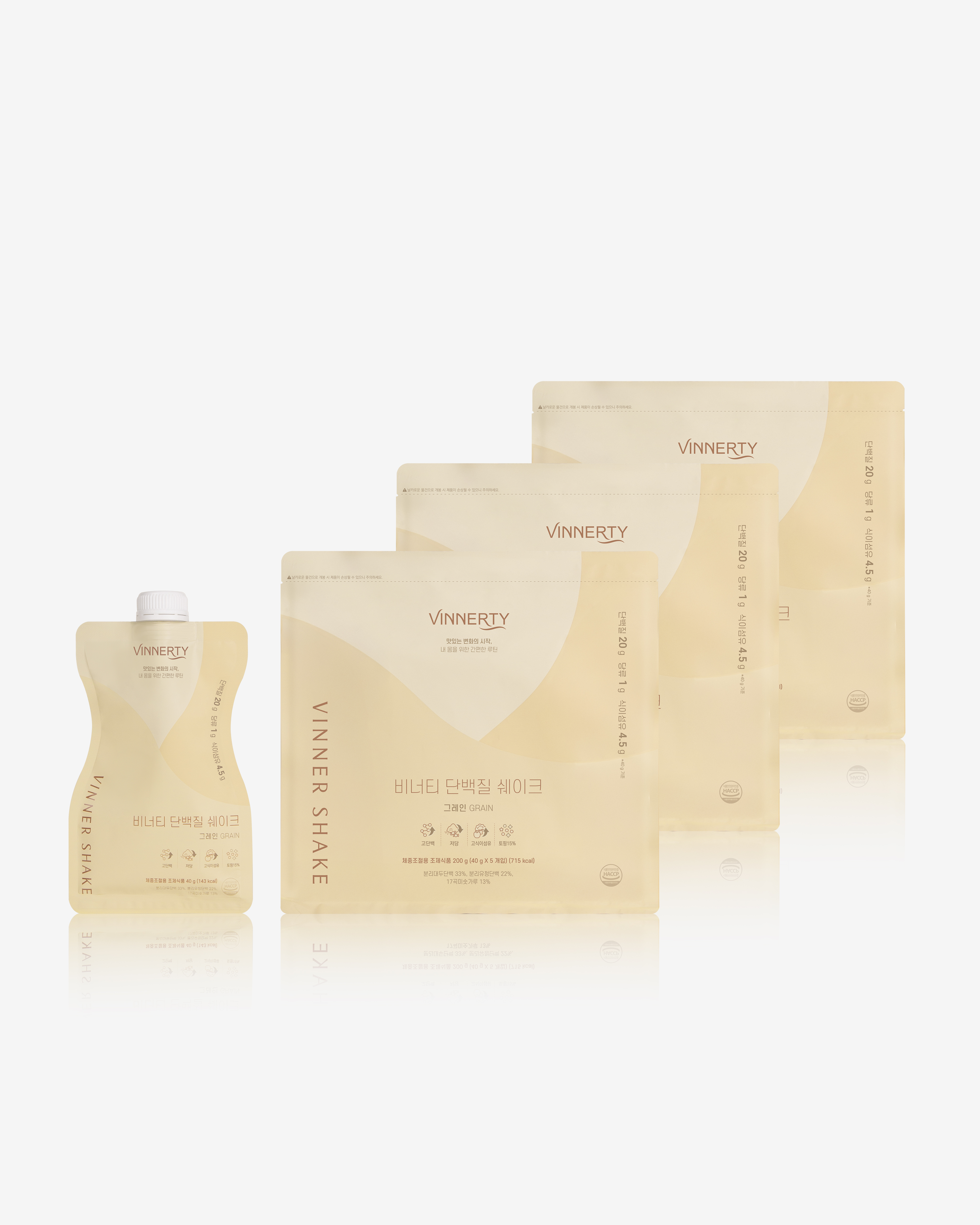 비너티 단백질 비너쉐이크 맛있는 다이어트 식사대용 프로틴 단백질 파우더 그레인, 200g, 3개 - 상품 이미지