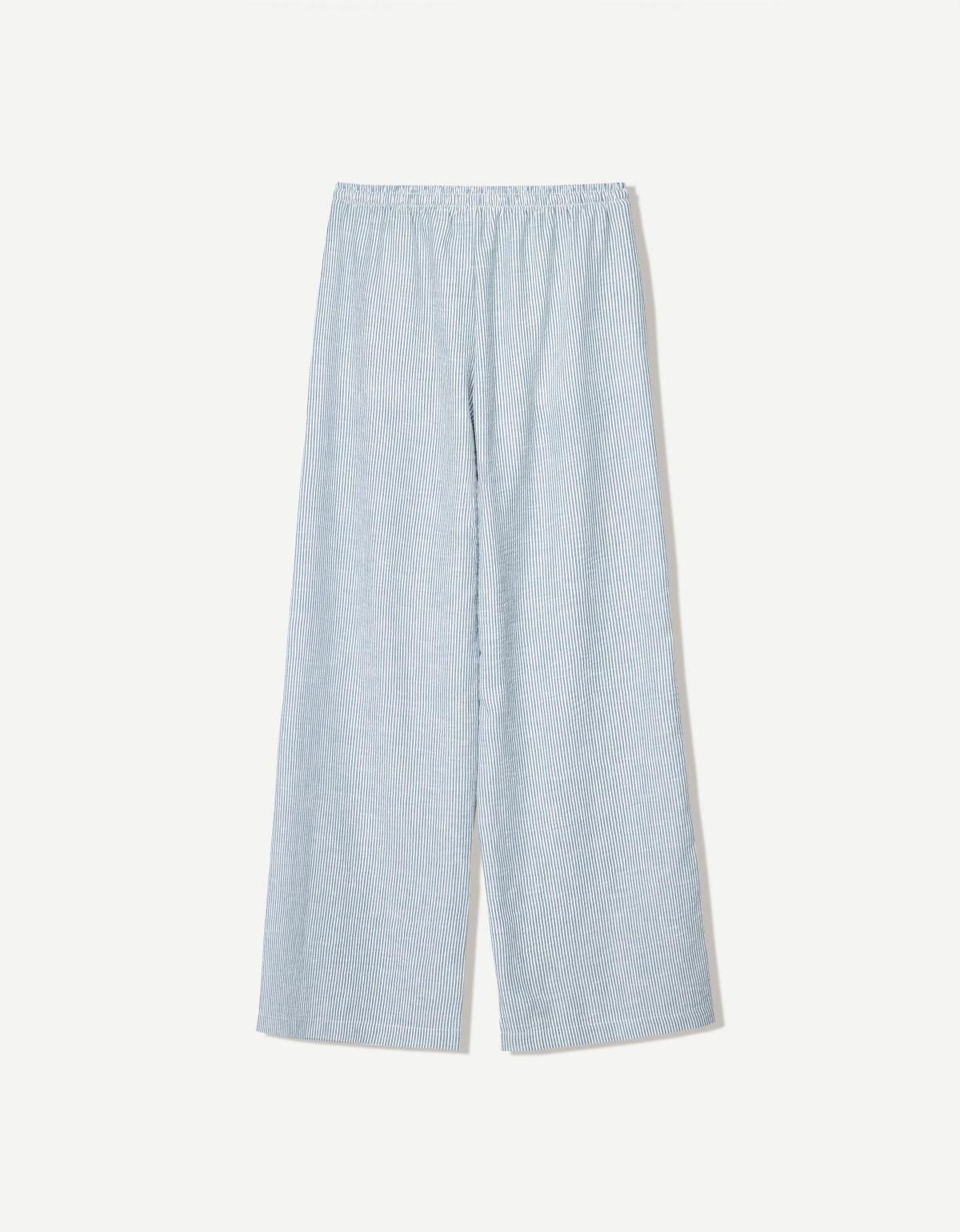 버쉬카 러스틱 와이드 팬츠 0102/741 NAVY - 상세 이미지 5