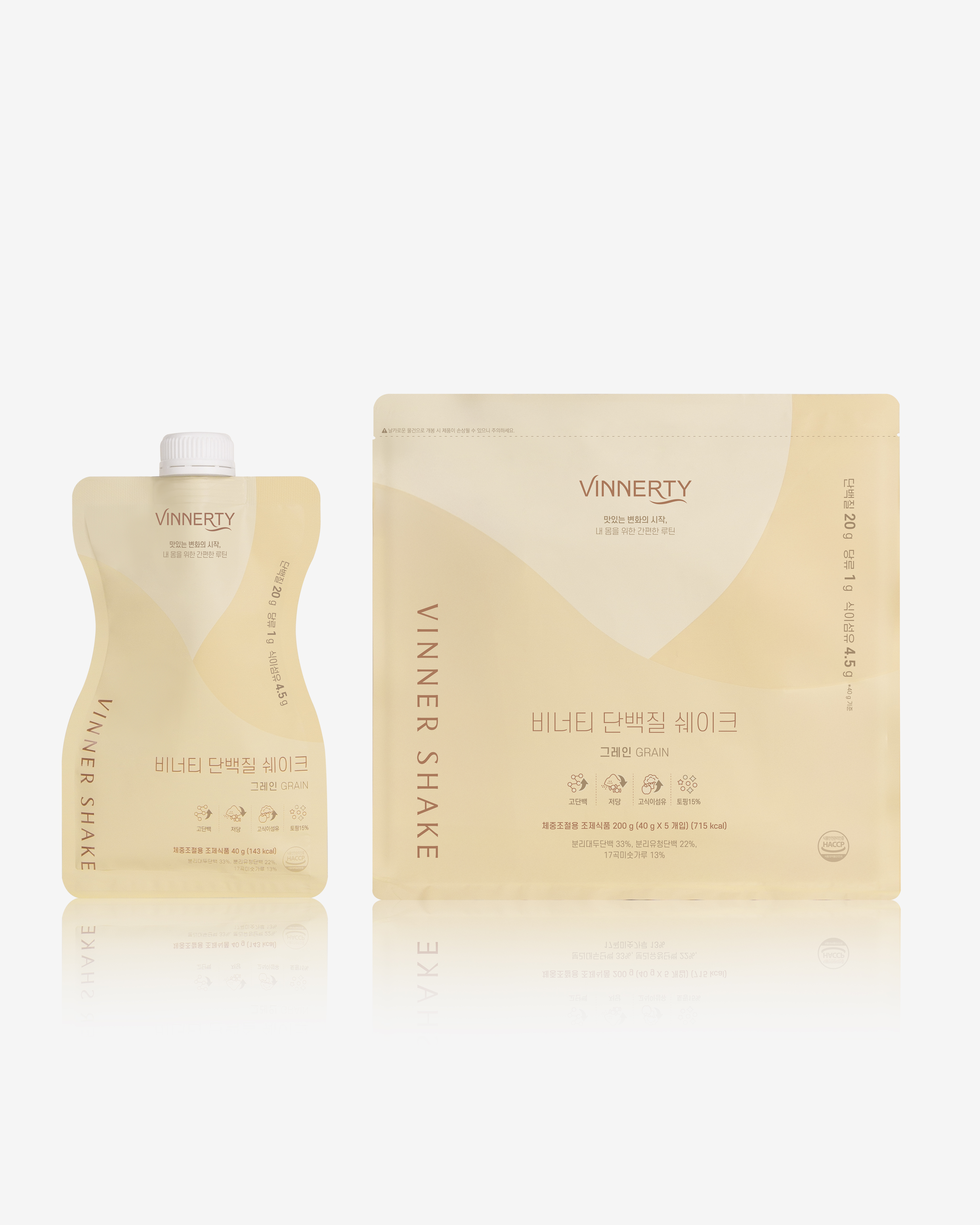비너티 단백질 비너쉐이크 맛있는 다이어트 식사대용 프로틴 단백질 파우더 그레인, 200g, 1개 - 상품 이미지