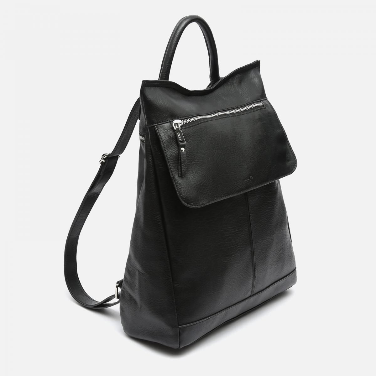 미사코 테크니컬 레더 도난 방지 백팩 DAMIER-4400131002014 BLACK - 상세 이미지 2
