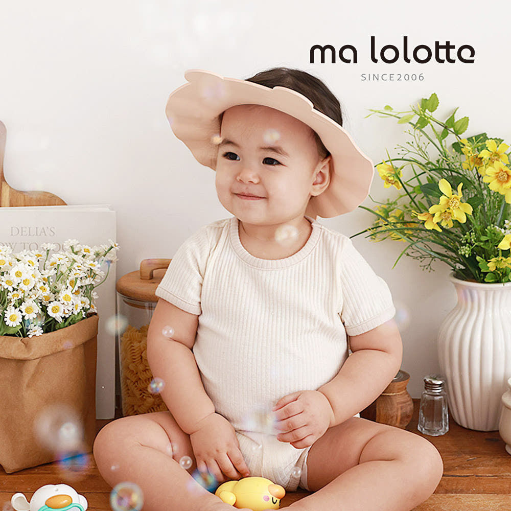 마롤로뜨 아기 샴푸캡 말랑 소프트 샤워캡 신생아 헤어 유아 머리감기기