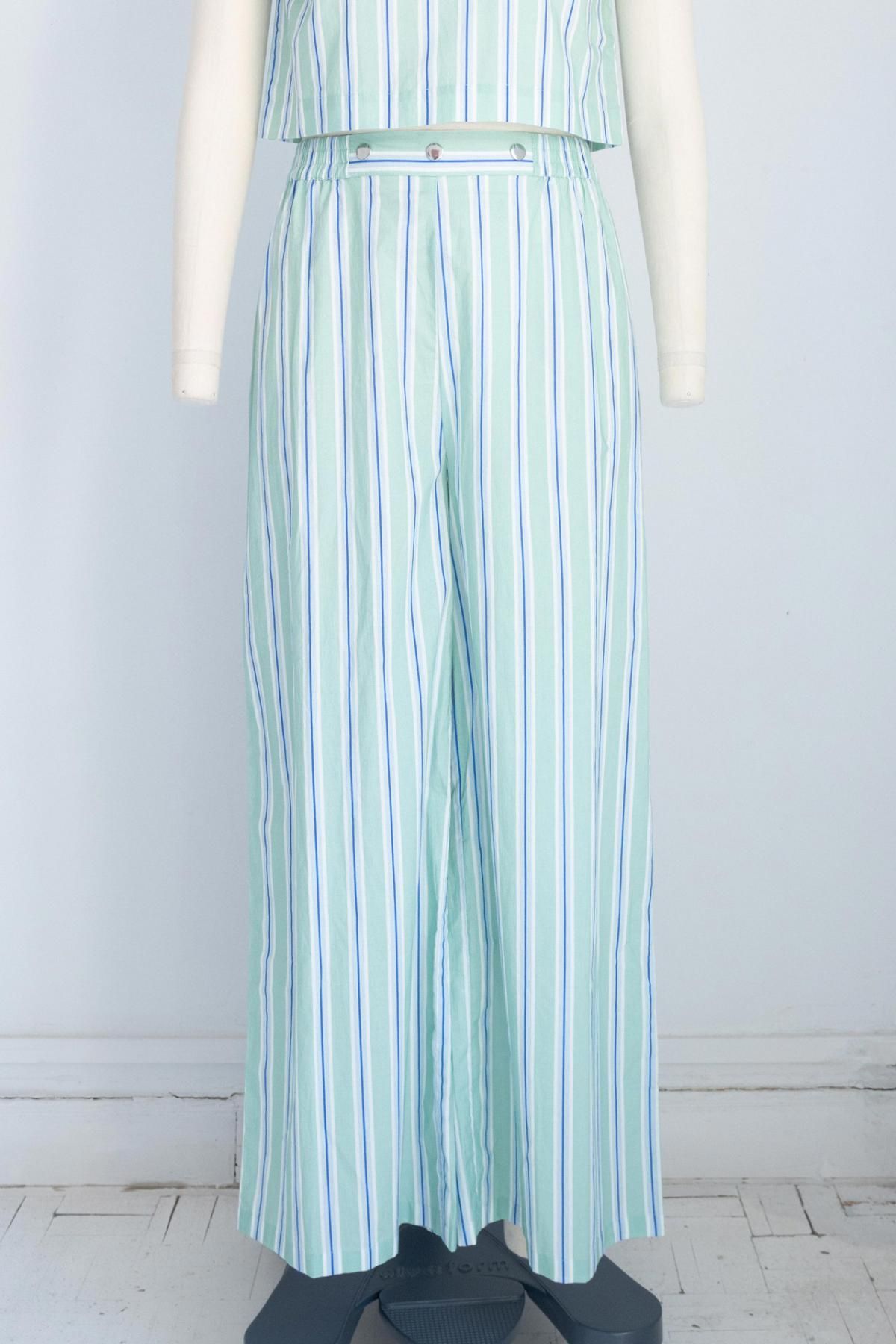 타이니코튼 스트라이프 와이드 팬츠 SS25-630R22 ONE COLOR - 상세 이미지 3