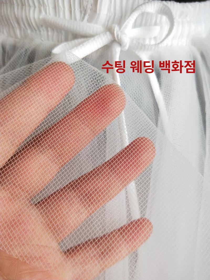 메쉬 스커트 내부 흰색 클래식 연습용 성인 페티코트 단일 항목 - 상세 이미지 2