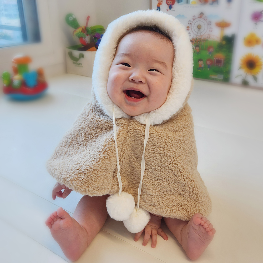 아기 유아 바라클라바 털 모자 겨울 귀달이 방한모 크리스마스 - 상세 이미지 2