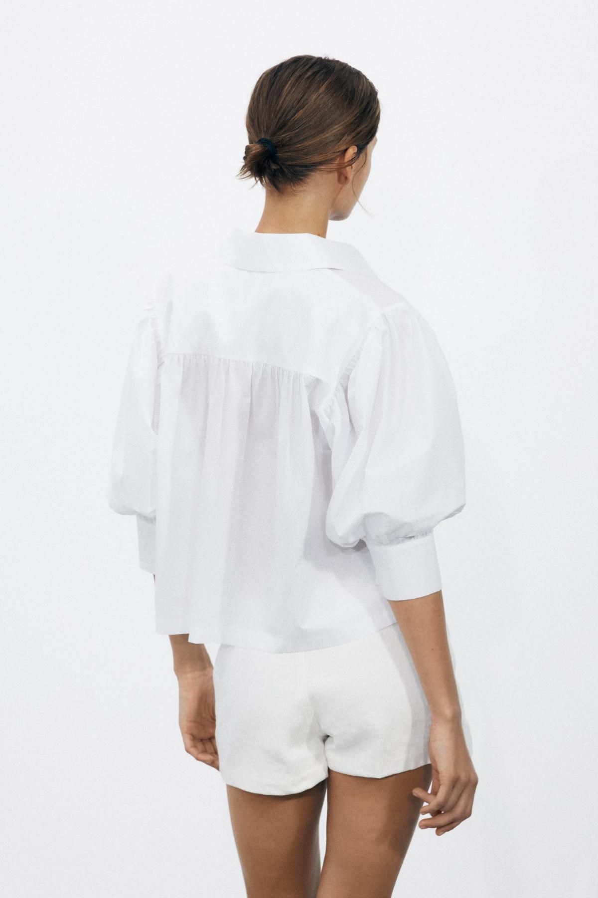 자라 코튼 셔츠 2731/082 WHITE - 상세 이미지 4