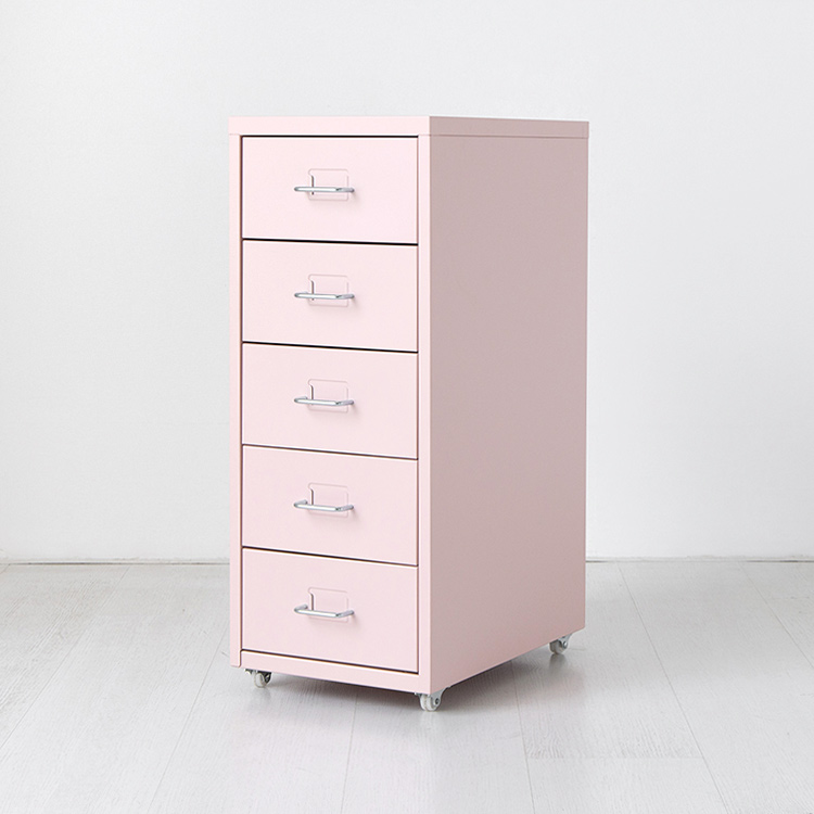 피하 서랍장 280x410x685mm, 5단, 핑크 7762.5202 - 상세 이미지 3
