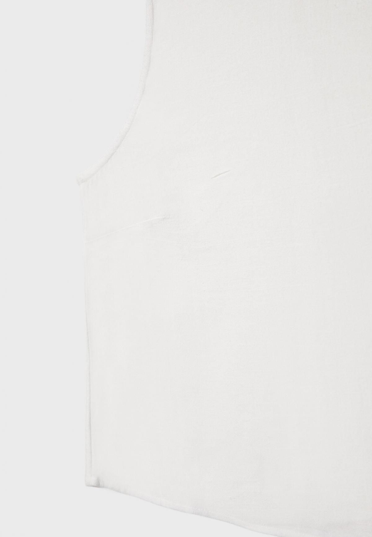 스트라디바리우스 린넨혼방 레이서백 민소매 크롭탑 2015/555 WHITE - 상세 이미지 3