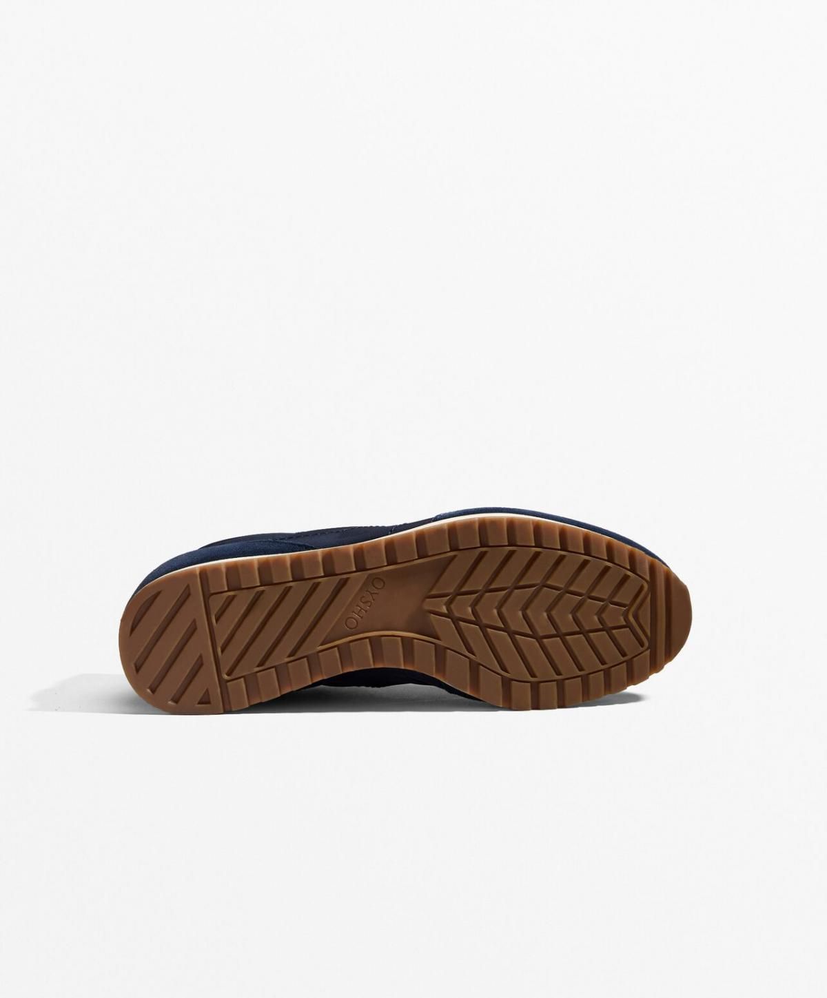 오이쇼 레트로 스포츠 트레이닝화 나일론 스플릿레더 1103/580 NAVYBLUE - 상세 이미지 4