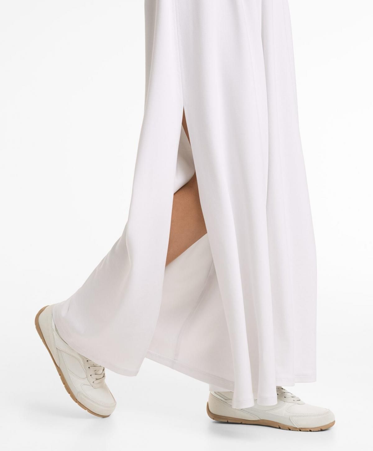 오이쇼 모달 프리미엄 폴로카라 슬리브리스 롱 점프수트 3335/734 WHITE - 상세 이미지 5