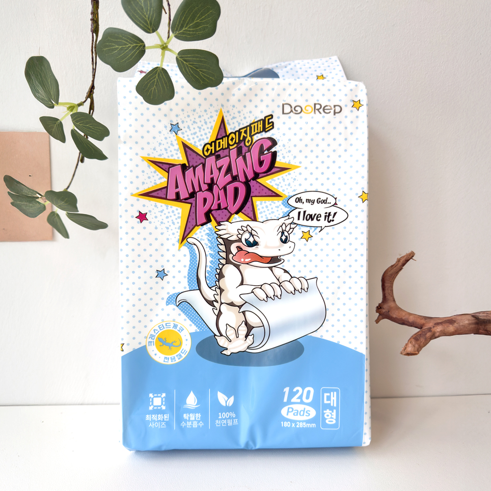 두렙패드 대형 크레 도마뱀 바닥재 두렙 어메이징패드 사육장