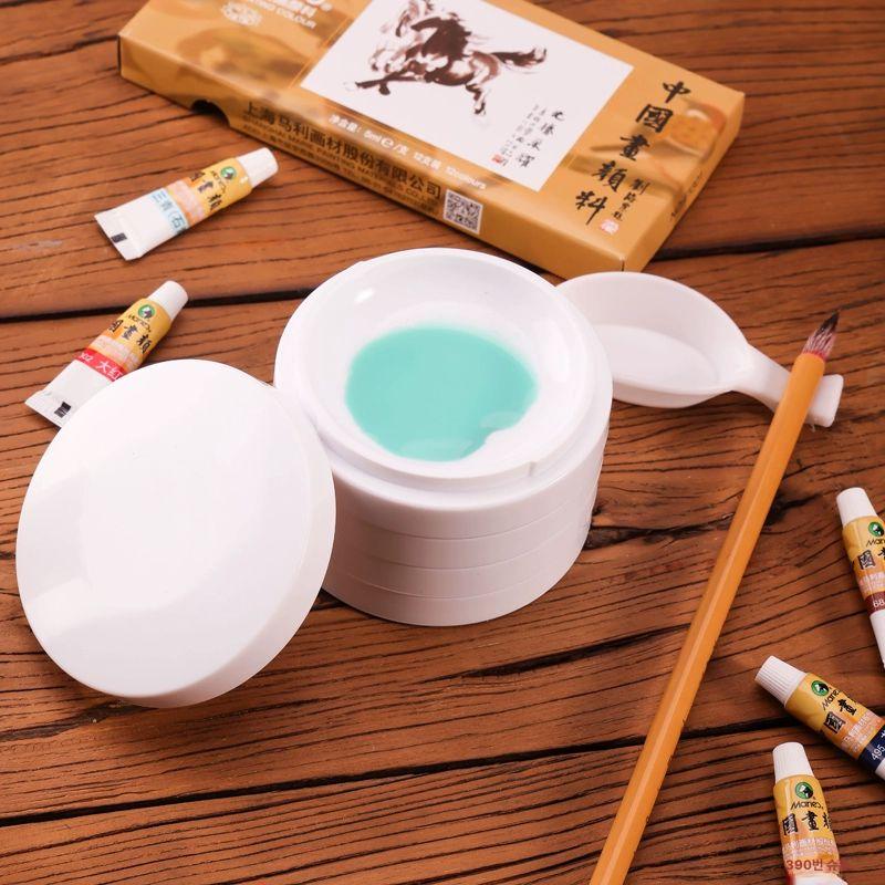 도자기 팔레트 배합 5단 미술 예술 색상 원형 도자기파레트 도자기팔레트 5단 방습 색상 팔레트 - 상세 이미지 5