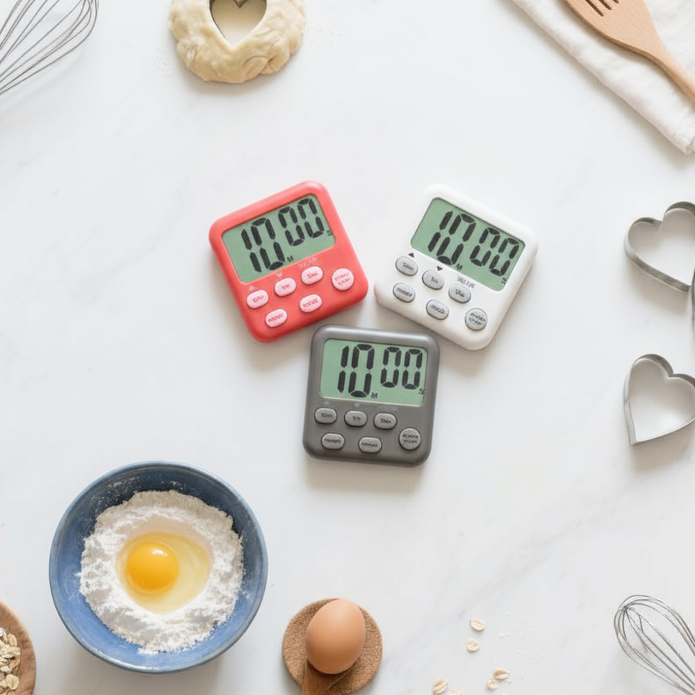 아쿠바 디지털 주방타이머 Bili 빌리 알람 시계 타이머 주방 요리 펄 피치 모스