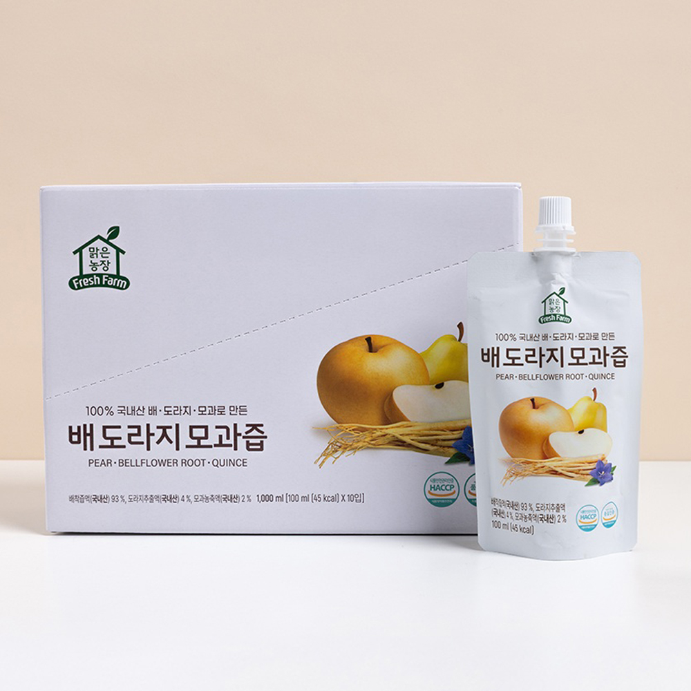 국내산 100% 착즙 배도라지모과즙 30개, 물 설탕 없는 어린이기호식품 아기 유아 어른 도라지배즙 이미지 6