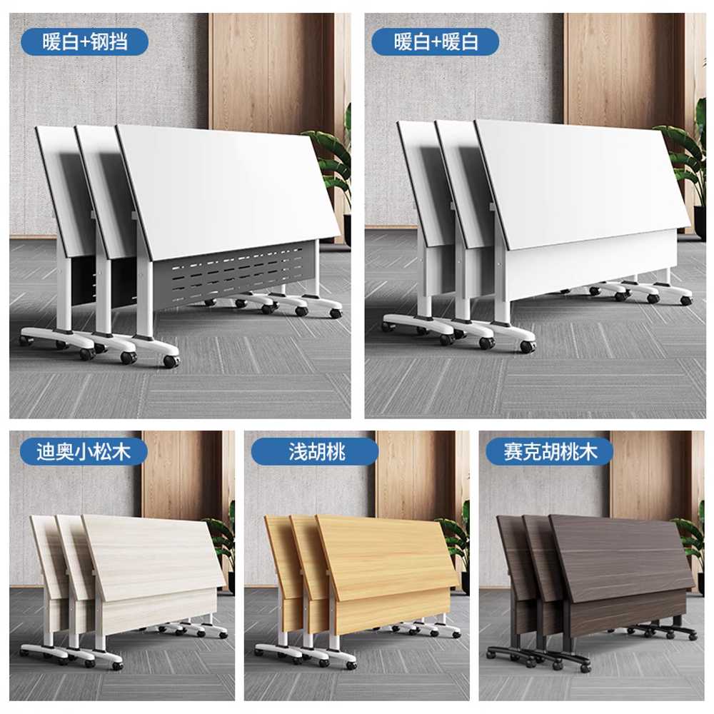 사무용 회의 테이블 강의실 겸용 접이식 다용도 책상 120x40x75 - 상세 이미지 3