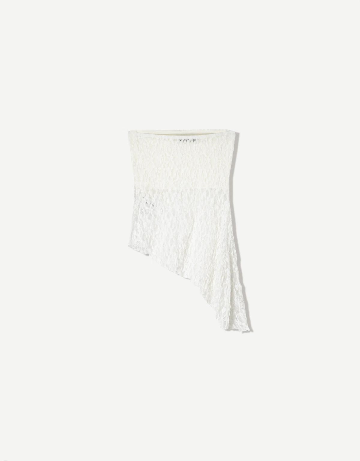 버쉬카 레이스 오프숄더 탑 3682/360 OFF WHITE - 상세 이미지 4