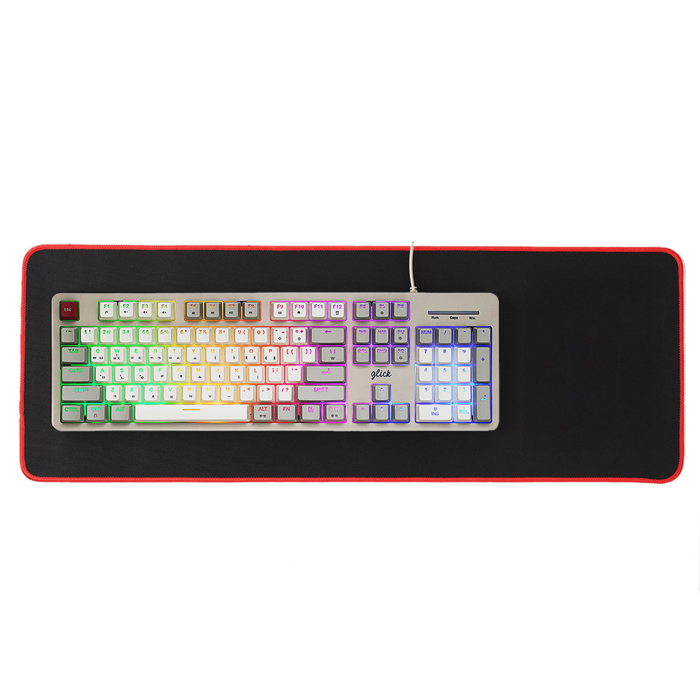 지클릭커 슈퍼히어로 레트로 레드 SPK110 RGB 키보드 With PAD - 상세 이미지 2