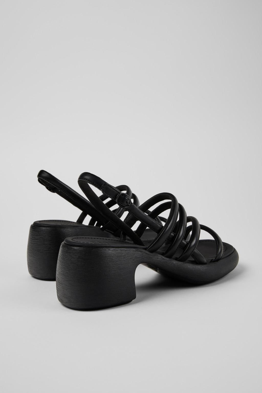 캠퍼 플랫폼 스트랩 블랙 레더 샌들 Thelma Sandal K201723-001 BLACK - 상세 이미지 3