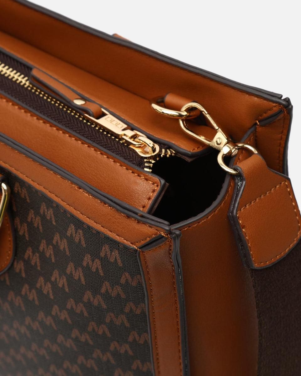 미사코 모노그램 패턴 토트 13인치 노트북 가방 Monogramas-4900371133016 BROWN - 상세 이미지 4