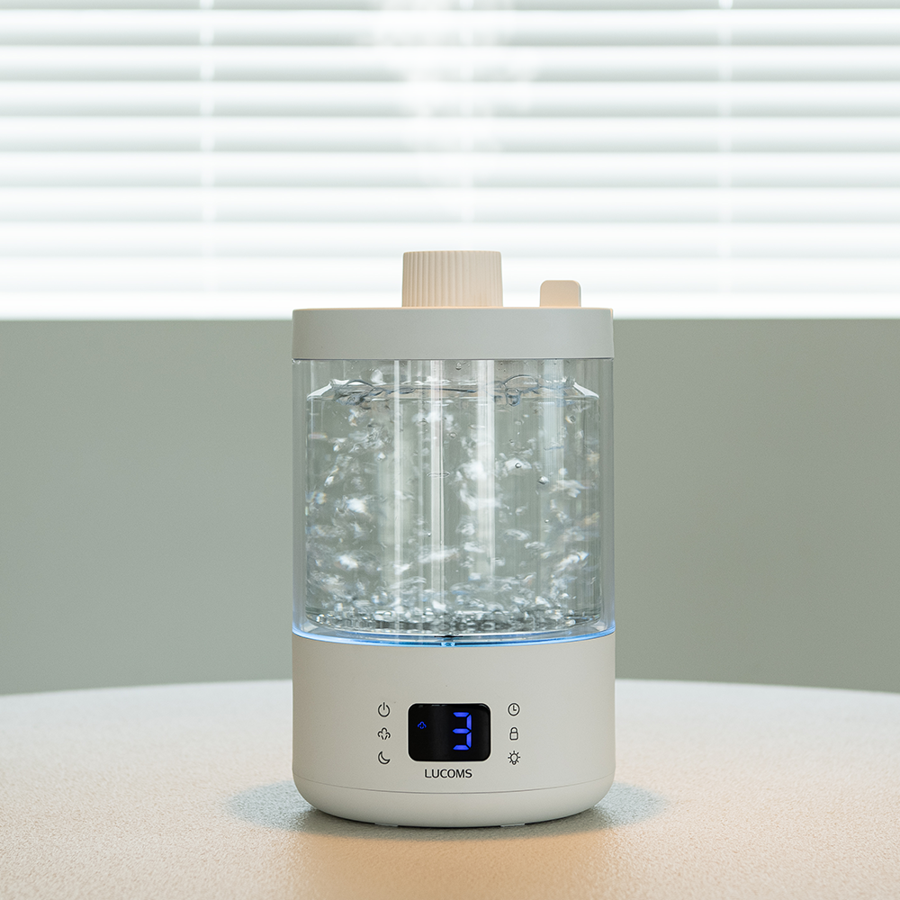 루컴즈 100도 가열식 리모컨 신생아 살균 가습기 유리 2.8L H28D01G