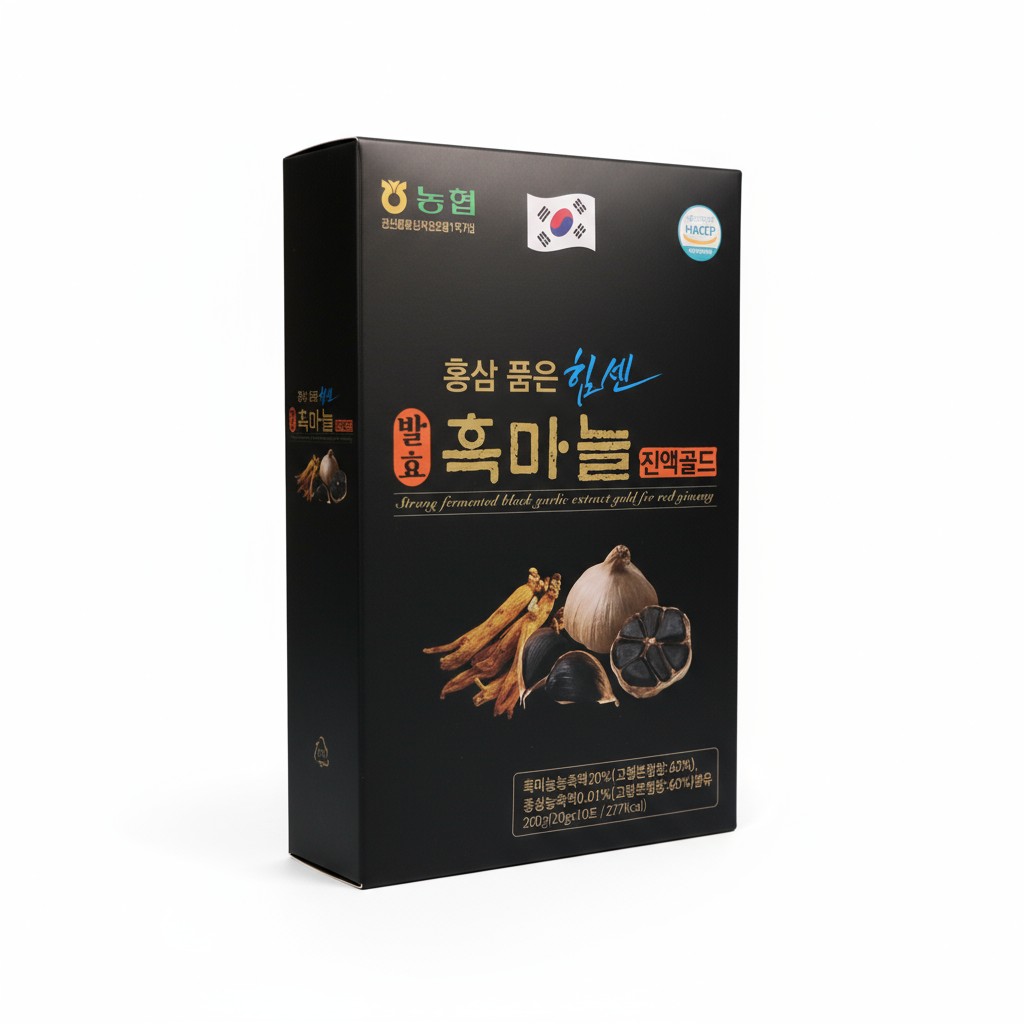 홍삼 품은 힘센 발효 남도 흑마늘 진액골드 스틱형 20gX30포 - 상세 이미지 3