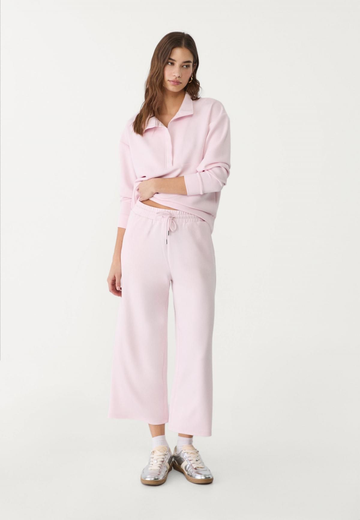 스트라디바리우스 소프트터치 와이드 밴딩 팬츠 7763/371 PASTEL PINK - 상세 이미지 4